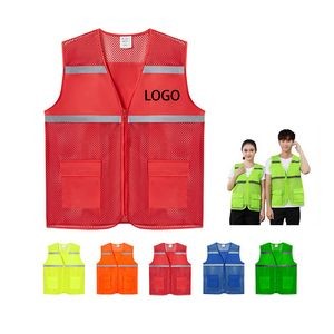 Hi-vis reflective volunteer safety vest