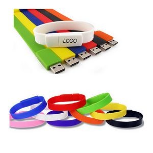 4 GB Silicone Wrist Band With USB Drive