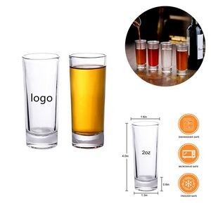 2 Oz Clear Tall Shot Glass with Heavy Base
