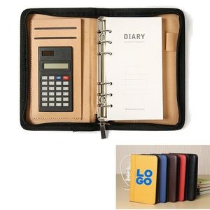 A6 Zippered Conference Padfolio