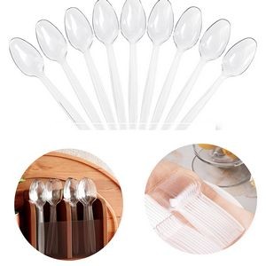 Disposable Heavy Duty Clear Plastic Silverware Spoon Spoon