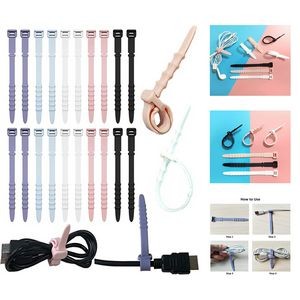 4.5" Cord Tie Reusable Silicone Zip Tie