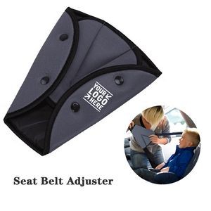 Seat Belt Adjuster and Pillow with Clip for Kids Travel