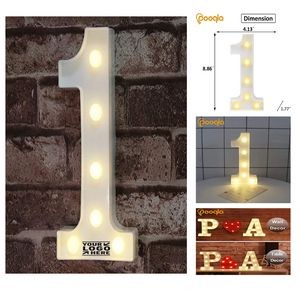 Decorative Led Light Up Number Letter