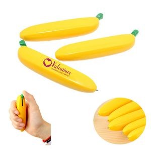 Plastic Banana Shaped Ballpoint Pen