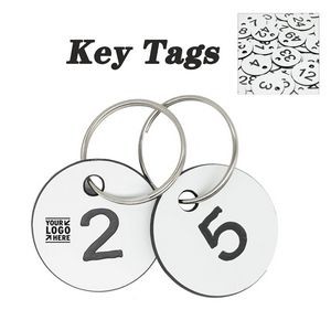Key Tags with Key Rings (1-100)