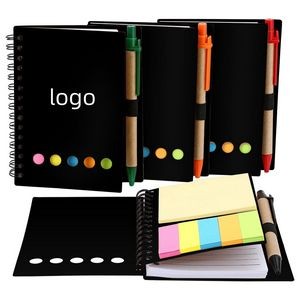 Mini Spiral Notebook With Sticky Notes