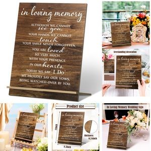 Memorial Table Sign for Wedding