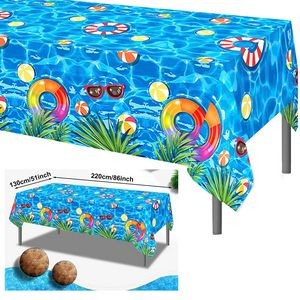 Disposable Pool Party Tablecloth Summer Beach Tablecloth