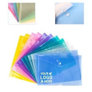 Clear Document Folder with Snap Button