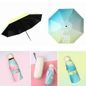 Compact Travel Sun & Rain Umbrella