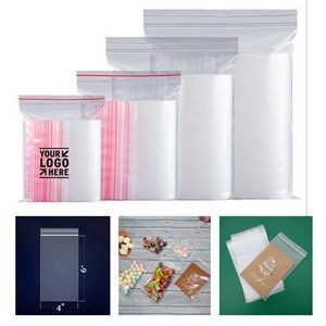 2 Mil Clear Plastic Reclosable Zip Poly Bag