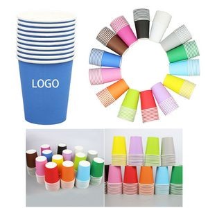 8Oz Colored Plain Disposable Paper Cup