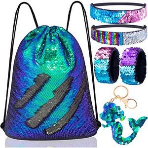 Mermaid Reversible Sequin Drawstring Backpack