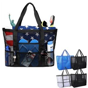 Oversized Mesh Beach Tote Toy Bag