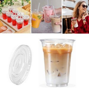 Plastic Cup with Lid and Straw