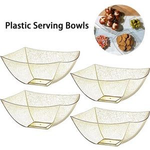 Square Plastic Serving Bowl Salad Bowl