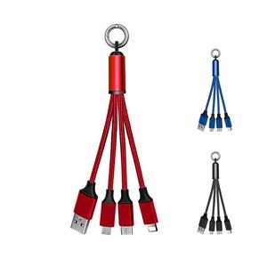 3 in 1 Key chain Design Portable USB Charging Cable