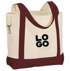 Canvas Gusseted Tote Bag