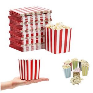 Red and White Mini Popcorn Boxes for Party