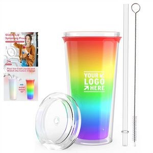 17 Oz Rainbow Color Changing Cup