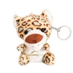 4.5" Keychain Squishmallow Plush Key Tag - Leopard