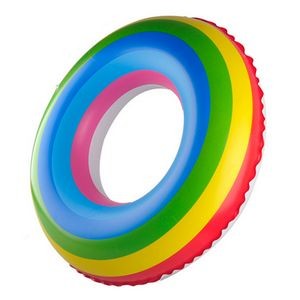 Inflatable Rainbow PVC Swimming Water Ring