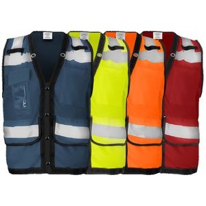 Multi-Color Surveyors Safety Vest, ANSI Class 1 or 2