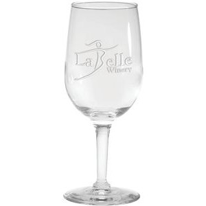 6.5 Oz. Tall Wine Glass - Deep Etched