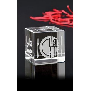 Small Cube Paperweight Award