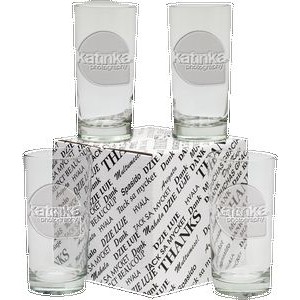 12 Oz. Deluxe Beverage Thank You Set (4 Piece) - Etched