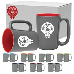 16 Oz. The Slat Series Mug Gift Set