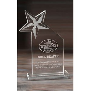 Small Liberty Star Optical Crystal Award