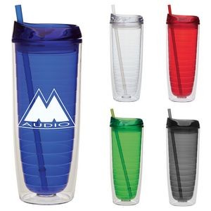 20 Oz. Cool Cup Collection w/Color Matching Lid & Straw