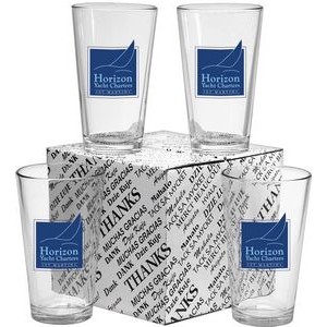 Thank You Mixing Glasses Set of 4