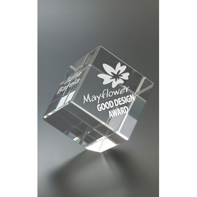 Tilting Cube Paperweight Award