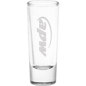 2 Oz. Tequila Shooter Glass - Deep Etched