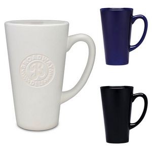 16 Oz. Caf Grand Collection Ceramic Mug - Etched