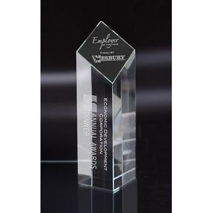 Large Diamond Pillar Optical Crystal Award