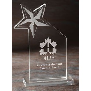 Large Liberty Star Optical Crystal Award