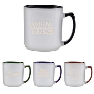 17 Oz. Duo-Tone Noble Collection Ceramic Mug - Deep Etched