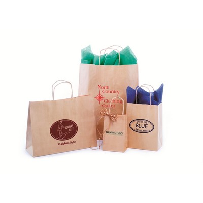 Natural Kraft Paper Shopping Bags 5"x3"x8"