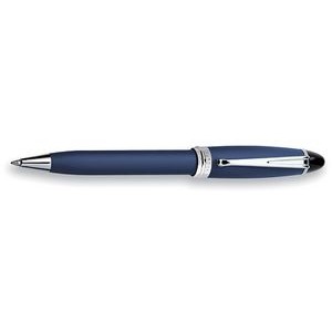 Aurora Ipsilon Satin Blue Ballpoint Pen