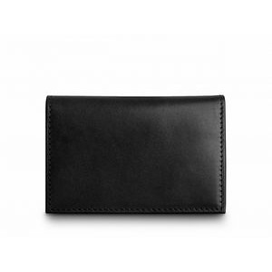 BOSCA Italia Old Leather Business Card Holder/Wallet Black with 4 Pockets