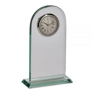 Glass Arched Clock 8" High