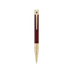 S.T.Dupont 'D' Initial Collection Matte Burgundy & Gold Ball Point