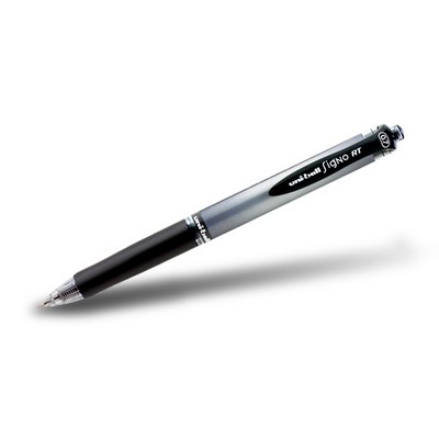 Uni Ball Gel RT Retractable Plastic Pen w/ Grip WITH BLACK OR BLUE INK
