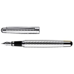 Otto Hutt Honeycomb 02 Design Series Solid Sterling Silver Fountain Pen