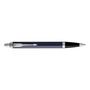 Parker IM Matte Blue with Chrome Trim Ballpoint Pen