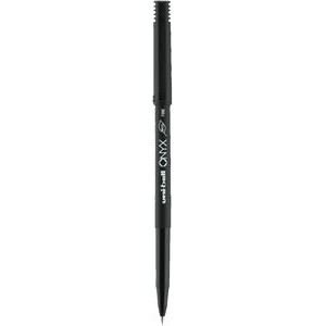 Uni-Ball Onyx Fine 0.7MM Black Capped Rollerball with 73% Recycled Waste & Uni-Super Ink